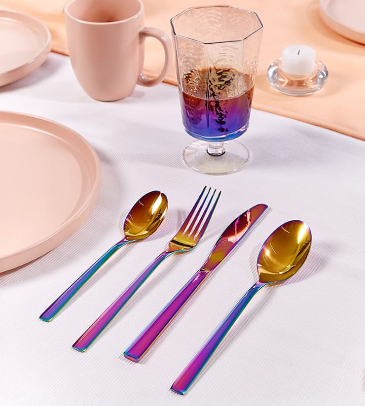 Cubiertos CHROMECUB tornasol whatshome