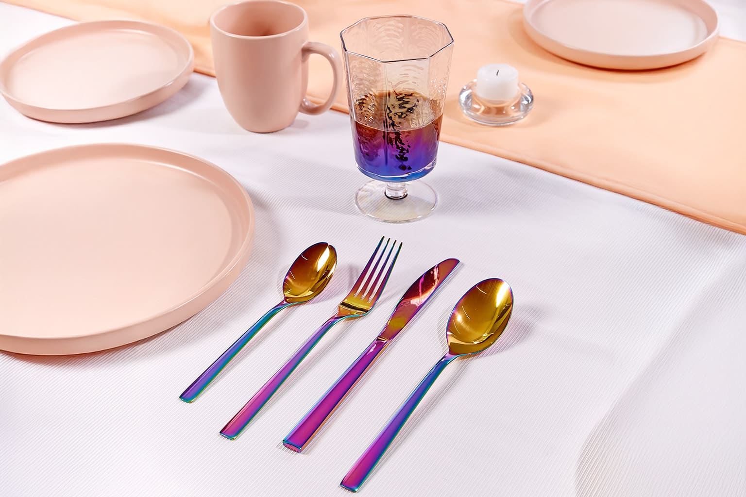 CHROMECUB-cubiertos tornasol