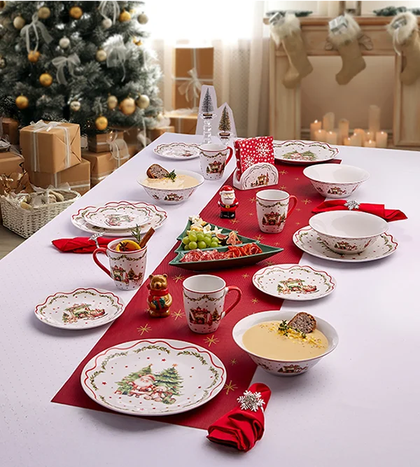 Navidad servida en la mesa